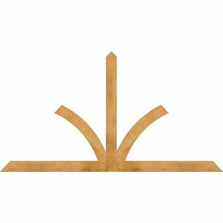 Ekena Millwork Richland Rough Sawn Timber Gable Bracket, Western Red Cedar, 84"W x 45"H x 2"D x 4"F, 13/12 Pitch GBW084X45X0204RIC00RWR